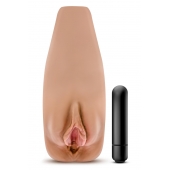 Маструбатор-вагина с вибрацией Soft   Wet Renata Realistic Tan Masturbator - Blush Novelties - в Липецке купить с доставкой