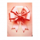 Пакет с принтом в виде банта с вырубной ручкой (30х40 см) - Сима-Ленд - купить с доставкой в Липецке