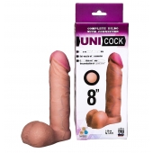 Фаллическая насадка для страпона UNICOCK 8  - 20 см. - LOVETOY (А-Полимер) - купить с доставкой в Липецке