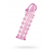 Розовая насадка на пенис с шипами - 12,5 см. - A-toys - в Липецке купить с доставкой