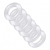 Комплект из 6 прозрачных эрекционных колец Ring Master Custom Ball Stretcher Kit - XR Brands - в Липецке купить с доставкой