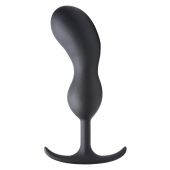 Черный массажер простаты с утяжелителями Premium Silicone Weighted Prostate Plug XL - 20,8 см. - XR Brands - в Липецке купить с доставкой