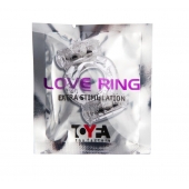 Прозрачное виброкольцо с двумя вибропульками - Toyfa Basic - в Липецке купить с доставкой