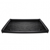 Черная виниловая простынь с надувными краями Nuru Inflatable Vinyl Massage Sheet - XR Brands - купить с доставкой в Липецке