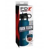Смуглый мастурбатор-вагина в синей колбе F*ck Flask - Pipedream - в Липецке купить с доставкой