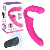 Розовый безремневой страпон Straples Strap-On Dildo - Erokay - купить с доставкой в Липецке