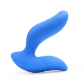 Синий вибромассажер простаты 3,5’’ Curve P-spot Massager - 12 см. - Erokay - в Липецке купить с доставкой