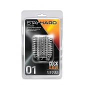 Прозрачная насадка с шипами STAY HARD COCK SLEEVE 01 CLEAR - Blush Novelties - в Липецке купить с доставкой