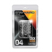 Прозрачная насадка с бороздками STAY HARD COCK SLEEVE 04 CLEAR - Blush Novelties - в Липецке купить с доставкой