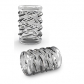 Прозрачная насадка с объёмными чёрточками STAY HARD COCK SLEEVE 06 CLEAR - Blush Novelties - в Липецке купить с доставкой