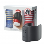 Набор Tenga Cup Vibrator 1st Set: вибратор Cup Vibrator, мастурбатор Original Vacuum Cup, мастурбатор Premium Original Vacuum Cup - Tenga - в Липецке купить с доставкой