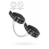 Черные оковы из одного ремешка с люверсами - Pecado - купить с доставкой в Липецке