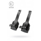 Черные подвесы с белой строчкой - Pecado - купить с доставкой в Липецке