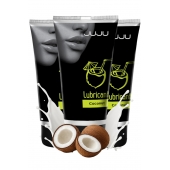 Набор из 3 съедобных лубрикантов JUJU со вкусом кокоса - JuJu - купить с доставкой в Липецке