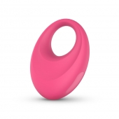 Розовое интерактивное эрекционное виброкольцо Leo - Easy toys - в Липецке купить с доставкой