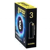 Супертонкие презервативы Ganzo Invisible - 3 шт. - Ganzo - купить с доставкой в Липецке