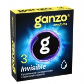 Супертонкие презервативы Ganzo Invisible - 3 шт. - Ganzo - купить с доставкой в Липецке