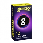 Презервативы с анестетиком для продления удовольствия Ganzo Long Love - 12 шт. - Ganzo - купить с доставкой в Липецке
