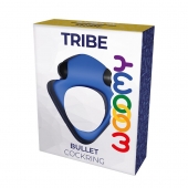 Синее эрекционное кольцо Wooomy Tribeс с вибрацией - Adrien Lastic - в Липецке купить с доставкой