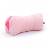 Телесный двусторонний мастурбатор - вагина и ротик - Boys of Toys - в Липецке купить с доставкой