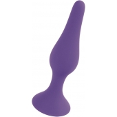 Фиолетовая анальная втулка Silcone Purple Plug Small - 10 см. - Boys of Toys в Липецке Фиолетовая анальная втулка Silcone Purple Plug Small - 10 см. - Boys of Toys