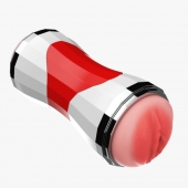 Двусторонний мастурбатор в колбе Power Grip Cup - вагина и ротик - Boys of Toys - в Липецке купить с доставкой