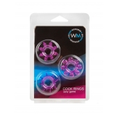 Набор из 3 лиловых эрекционных колец различной формы - Erowoman-Eroman - в Липецке купить с доставкой