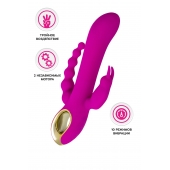 Лиловый тройной вибратор Trinny - 21,5 см. - A-toys купить в Липецке с доставкой в Orgasmix.ru Лиловый тройной вибратор Trinny - 21,5 см. - A-toys