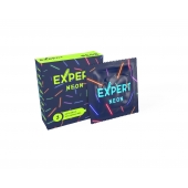 Светящиеся в темноте презервативы Expert Neon - 3 шт. - Expert - купить с доставкой в Липецке