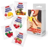 Набор из 5 саше съедобных смазок Tutti-Frutti - Биоритм - купить с доставкой в Липецке