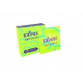 Ультратонкие презервативы Expert Invisible - 3 шт. - Expert - купить с доставкой в Липецке