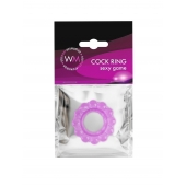 Лиловое эрекционное кольцо с 2 рядами стимулирующих шариков - Erowoman-Eroman - в Липецке купить с доставкой