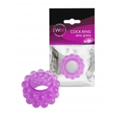 Лиловое эрекционное кольцо с 2 рядами стимулирующих шариков - Erowoman-Eroman - в Липецке купить с доставкой