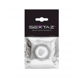 Эластичное эрекционное кольцо с длинными черными «ресничками» - Sextaz - в Липецке купить с доставкой