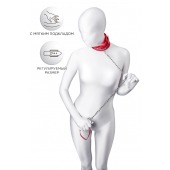 Красный ошейник с подкладкой из меха - ToyFa - купить с доставкой в Липецке