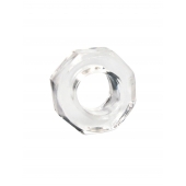 Прозрачное эрекционное кольцо в форме гайки - Sex Expert - в Липецке купить с доставкой