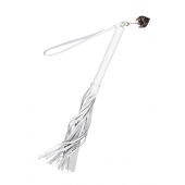 Белая кожаная плеть - 50 см. - Pecado - купить с доставкой в Липецке