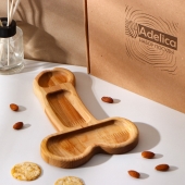 Деревянное блюдо для подачи в форме члена (25 х 16,5 х 1,7 см) - Сима-Ленд - купить с доставкой в Липецке