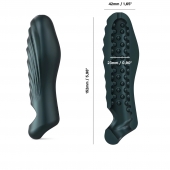 Серая силиконовая насадка на пенис с подхватом Manwan Ryzer - Manwan - в Липецке купить с доставкой