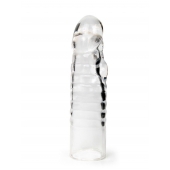 Прозрачная закрытая насадка на член - 15 см. - Sex Expert - в Липецке купить с доставкой