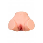 Телесный реалистичный мастурбатор-полуторс с 2 любовными входами - No Name - в Липецке купить с доставкой