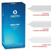 Презервативы OKOTO Mega Mix - 18 шт. - Sitabella - купить с доставкой в Липецке