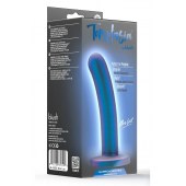 Синяя насадка с гладкой поверхностью Surrender 5.75 Inch Intermediate Pegging Dildo - 14,6 см. - Blush Novelties - купить с доставкой в Липецке