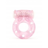 Розовое эрекционное виброкольцо с бабочкой - 1137 - в Липецке купить с доставкой