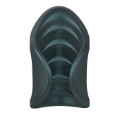 Серый сквозной мастурбатор с вибрацией Manwan Starter - Manwan - в Липецке купить с доставкой