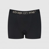 Черные трусики-боксеры для фиксации насадок Strap-on-me Harness Lingerie Allure - size L - Strap-on-me - купить с доставкой в Липецке