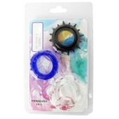 Набор из 3 эрекционных колец разного цвета и рельефа - Boys of Toys - в Липецке купить с доставкой