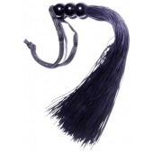 Черная силиконовая плетка - 25,4 см. - Boys of Toys - купить с доставкой в Липецке