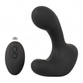 Черная анальная вибропробка с функцией расширения RC Butt Plug with 3 functions - Orion - в Липецке купить с доставкой