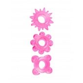 Комплект из 3 розовых эрекционных колец - Erowoman-Eroman - в Липецке купить с доставкой